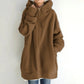 Oversized Long Sleeve Zipper Hoodie For Women