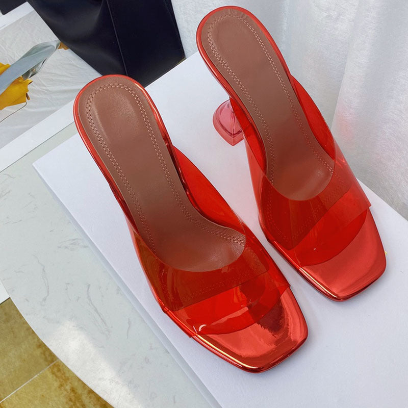 Stiletto See Through Sandals