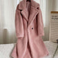 Lamb Fleece Coat W/ Pockets
