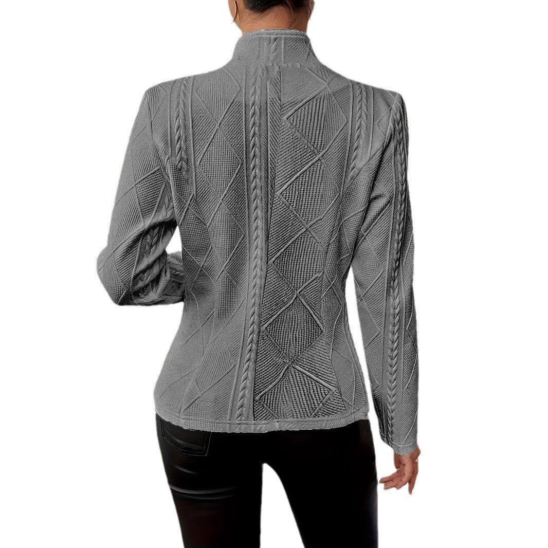 Single-Breasted Slim Office Blazer Jacket