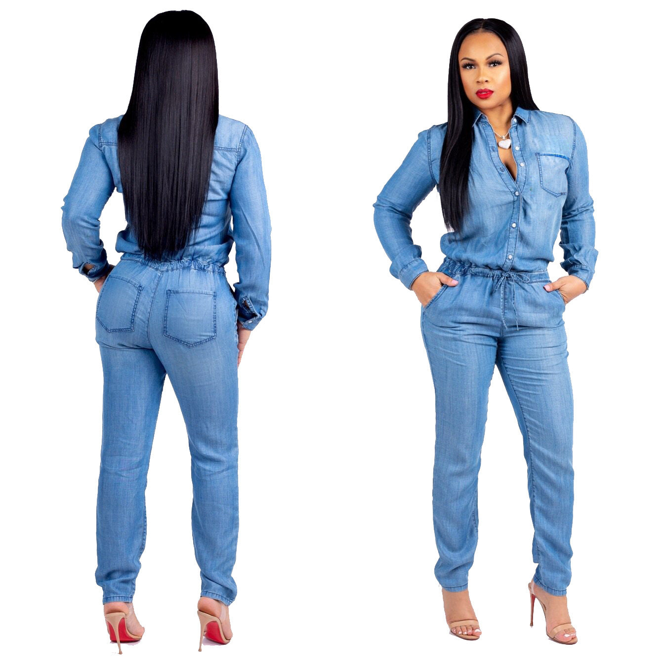 Women's Drawstring Jumpsuit