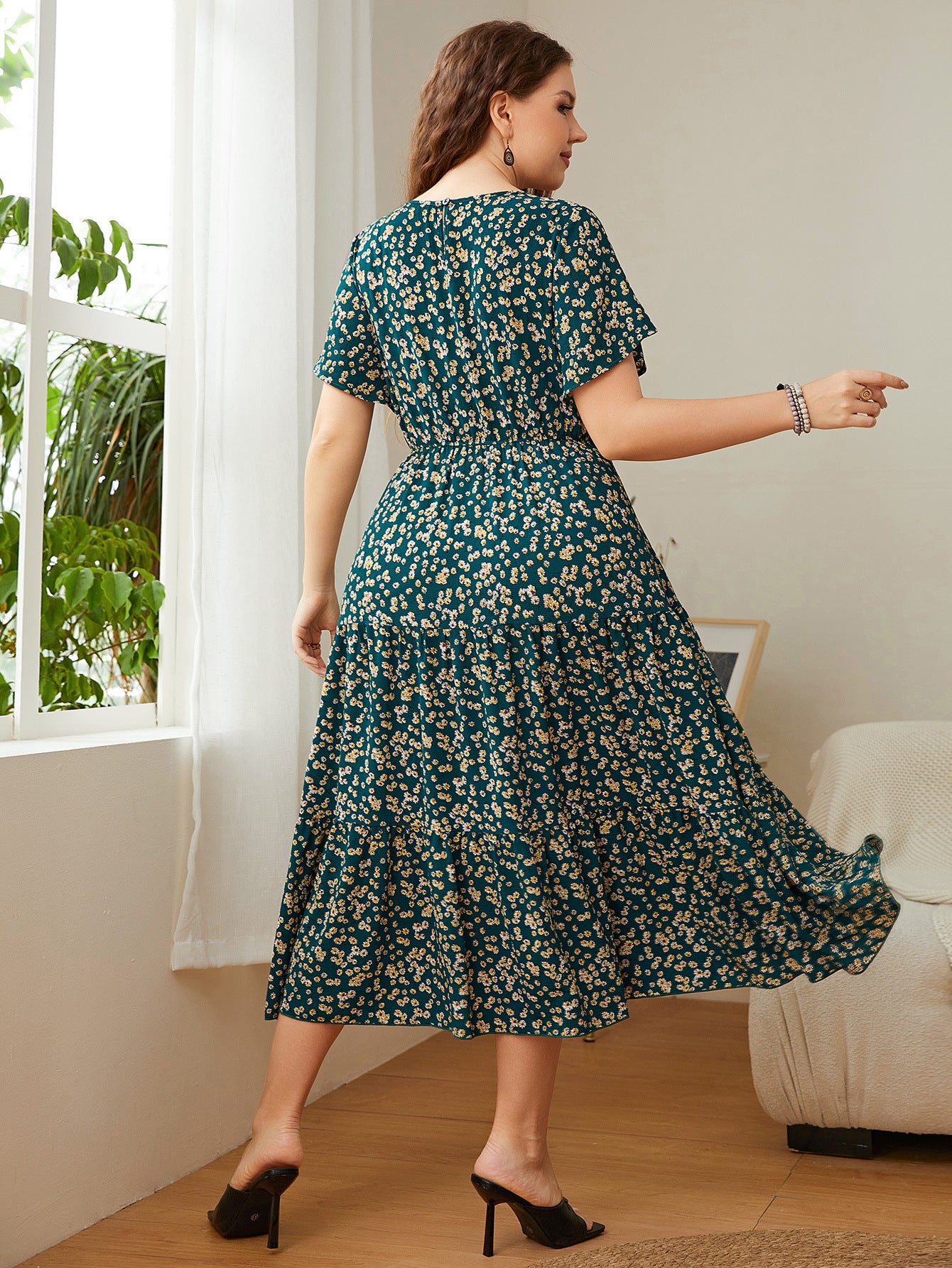 Women's Plus Size Printed Dress