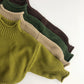Kids'  Retro Knitted Turtleneck Sweater