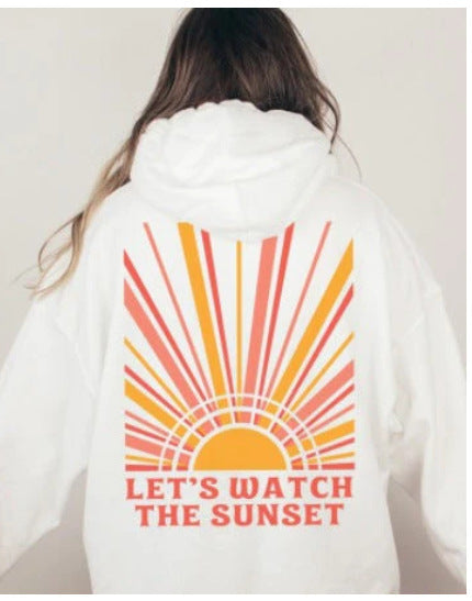 Colorful 3D Printed Casual Long Sleeve Loose Hoodie For Women