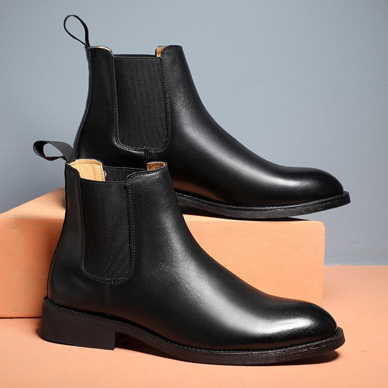 Men's British  PU Leather Boots