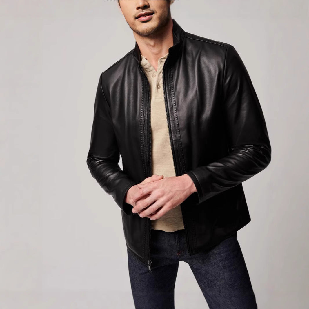 Men's American Leather Fashion Jacket