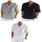 Men's Casual Cotton/Linen Blend Sports Shirt