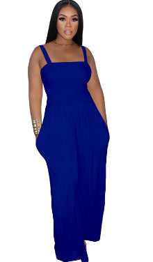 Women's Tube Top Wide Leg Jumpsuit
