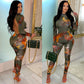 Women's Backless Grunge Jumpsuit