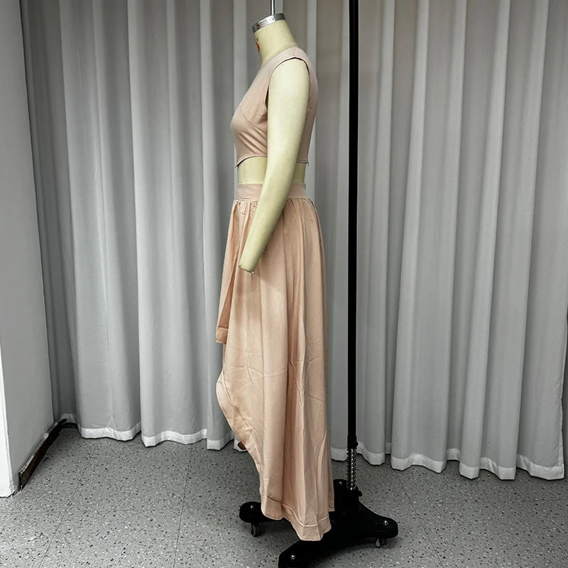Ladies Midriff High Waist Set