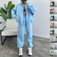 2 Pcs Sports Suits with  Drawstring Trousers