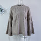 Wide Sleeves Knitted Sweater