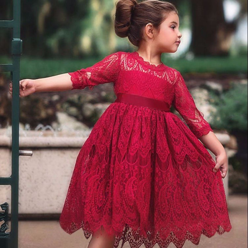 Little Girl's Big Girl Lace Dress