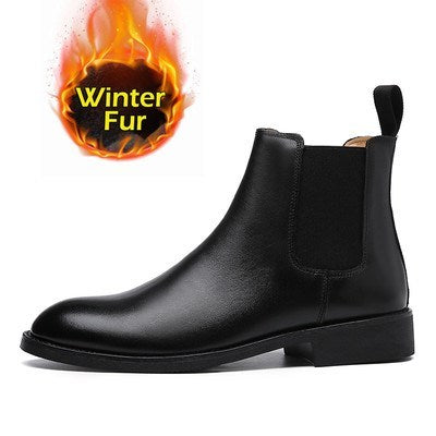 Men's British  PU Leather Boots
