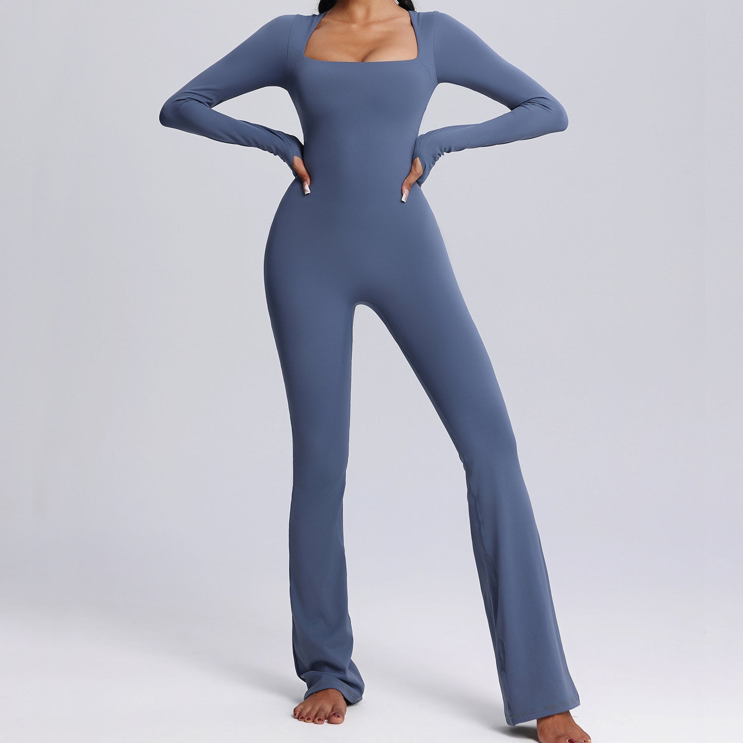 Yoga Fitness Flared Bodysuit