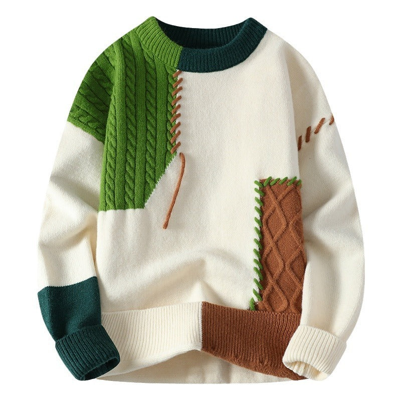 Men's Colorblock Pullover Sweater