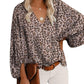 Printed Balloon Sleeve Blouse