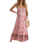 Women's Bohemian  Floral Beach Dress