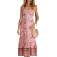 Women's Bohemian  Floral Beach Dress