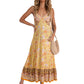 Women's Bohemian  Floral Beach Dress